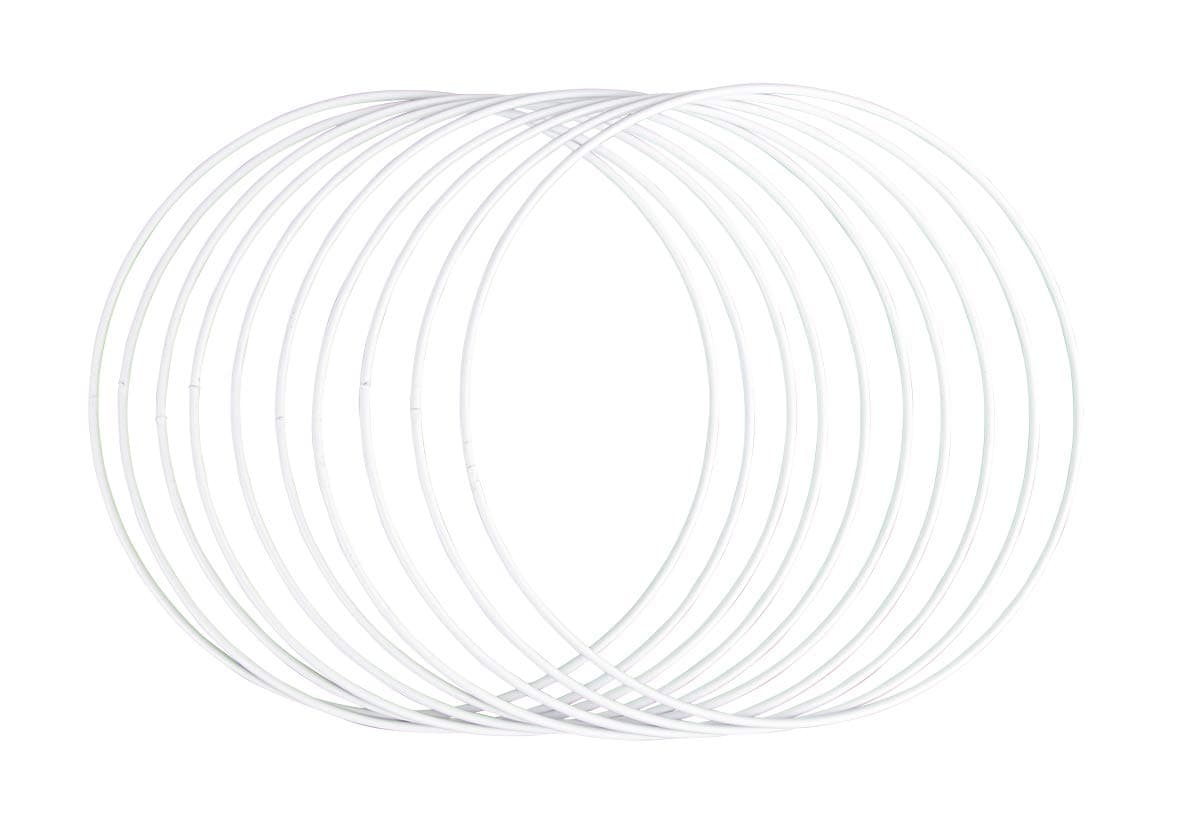 🌟 Sonderangebot: RAYHER - Metallringe sortiert 10 Stück (1er Pack) Weiß 🌟