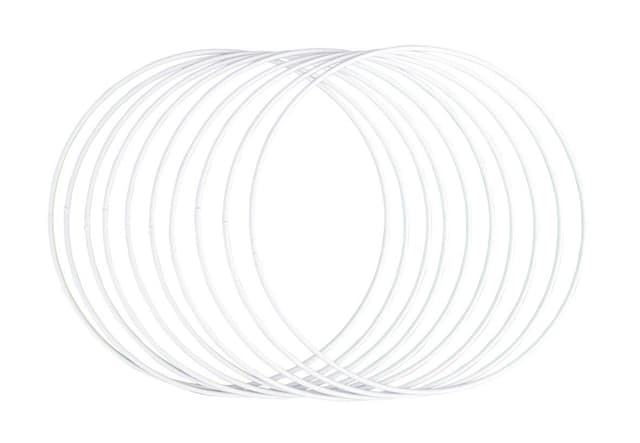🌟 Sonderangebot: RAYHER - Metallringe sortiert 10 Stück (1er Pack) Weiß 🌟