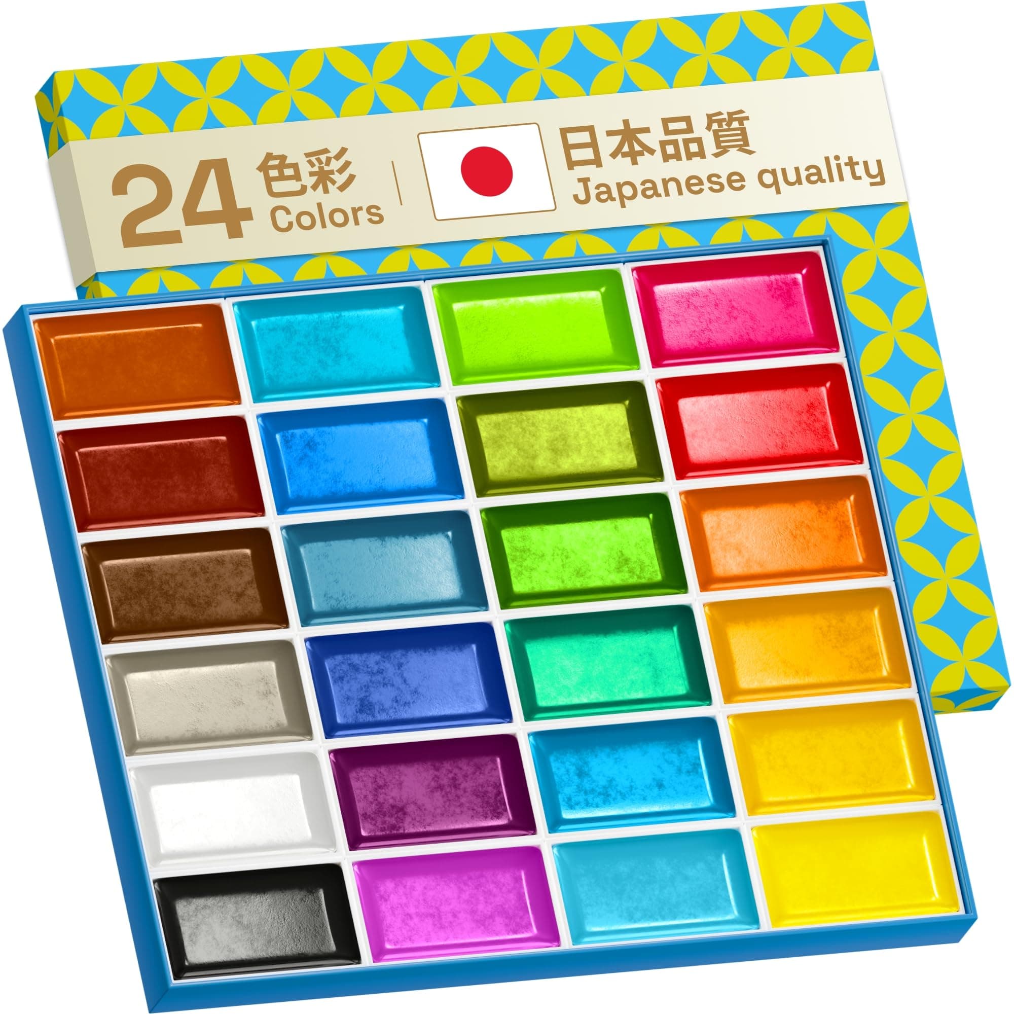 🎨 Artistro Professionelles Aquarellfarben-Set, 24 Farben, 4 ml volle Näpfe 🖌️