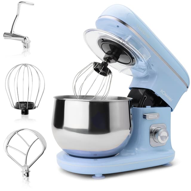 Bomann® Küchenmaschine 1100 Watt | Knetmaschine 5L 🍰🥧 | inkl. Zubehör | Food Processor