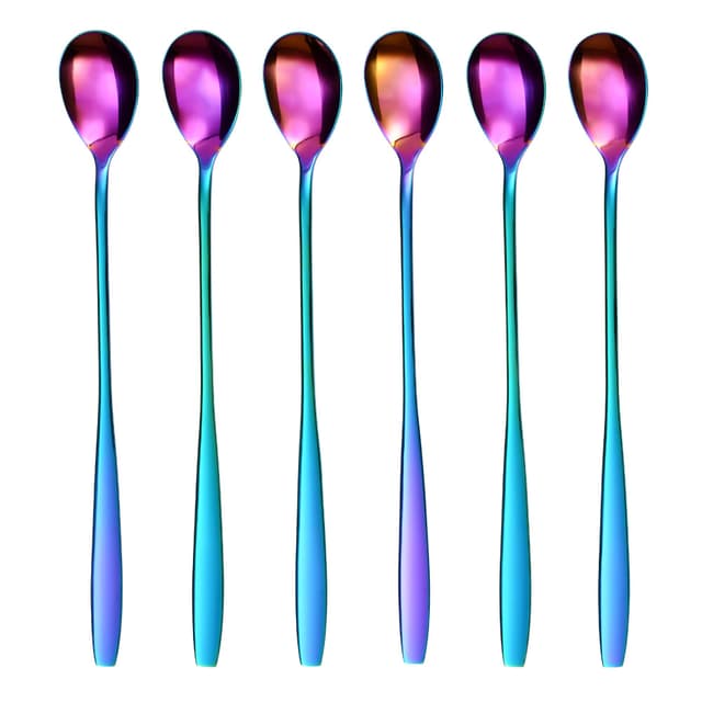 🌈 GRÄWE Latte Macchiato Löffel Set, Gold, 6-teilig, 22 cm 🥄