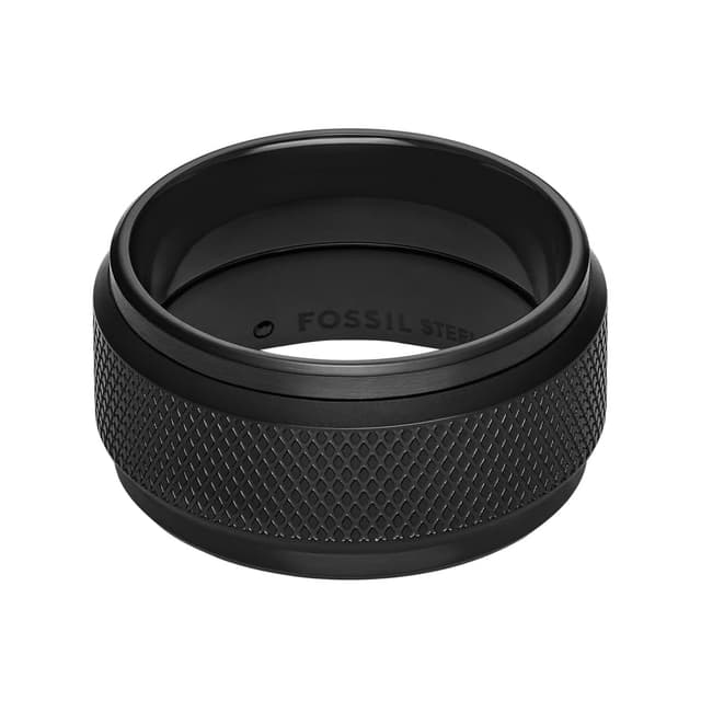 🔥 Angebot: Fossil Herrenring Knox Spinner Edelstahl schwarz, JF048240019