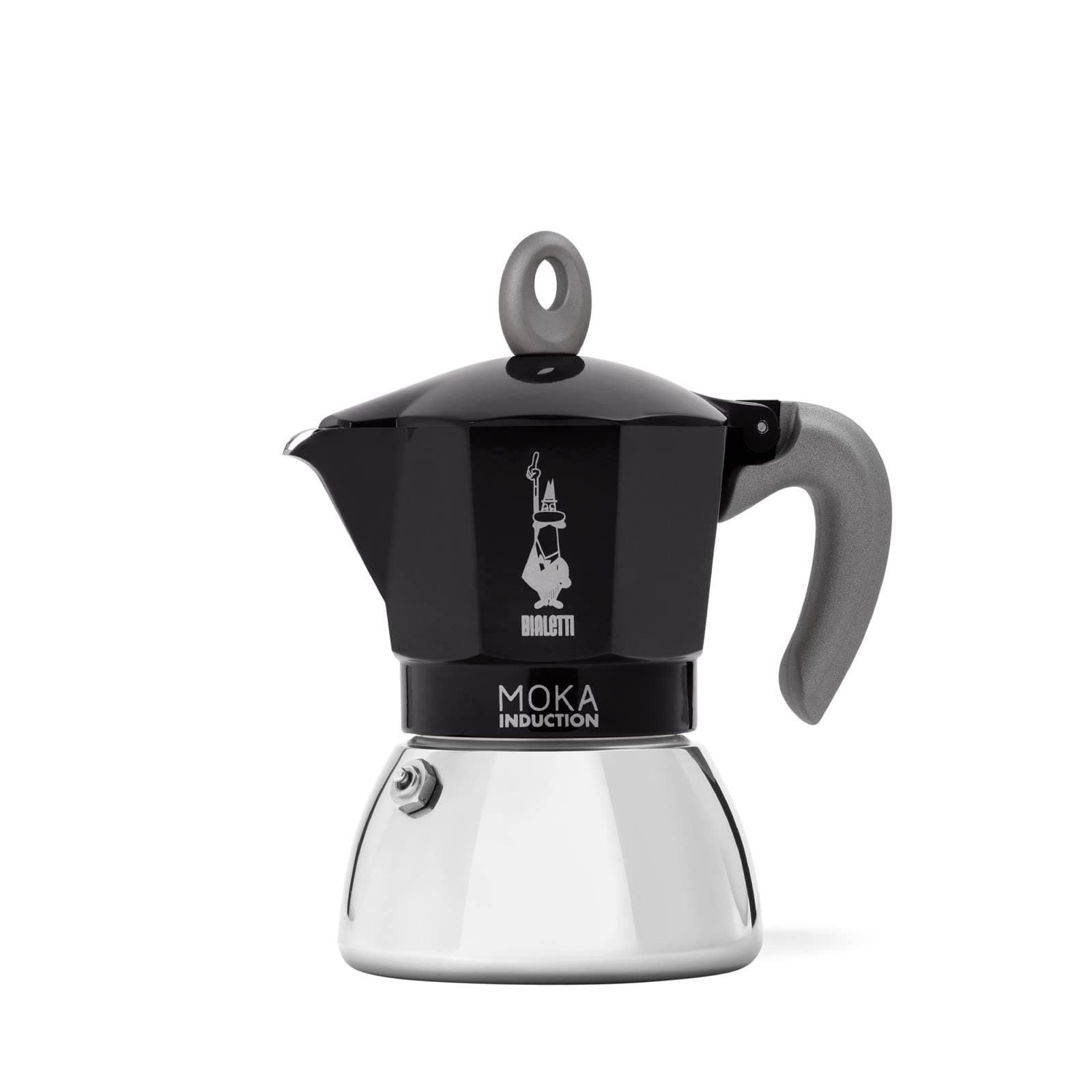Angebot: Bialetti - Moka Induction, Moka-Kanne, Geeignet für Alle Herdarten, 6 Tassen Espresso (270ml), Schwarz