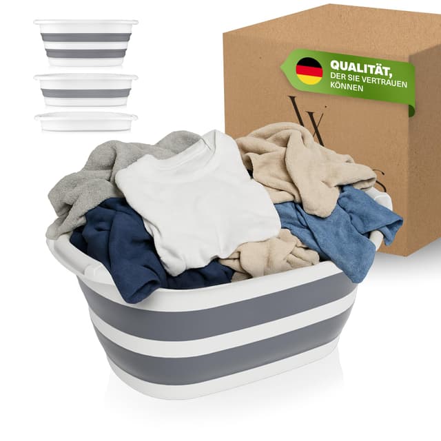 🌟 Super Angebot! Viwares Wäschekorb 25L - Faltbar & platzsparend 🧺