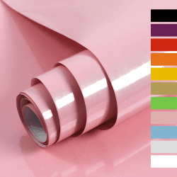 🌟 Deal: Rosa Hochglanz Möbelfolie mit Glitzereffekt 40cmX3m 🛋️