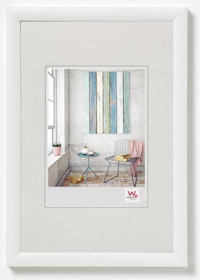 🖼️ Walther Design Bilderrahmen Weiß 20 x 30 cm Trendstyle Kunststoffrahmen