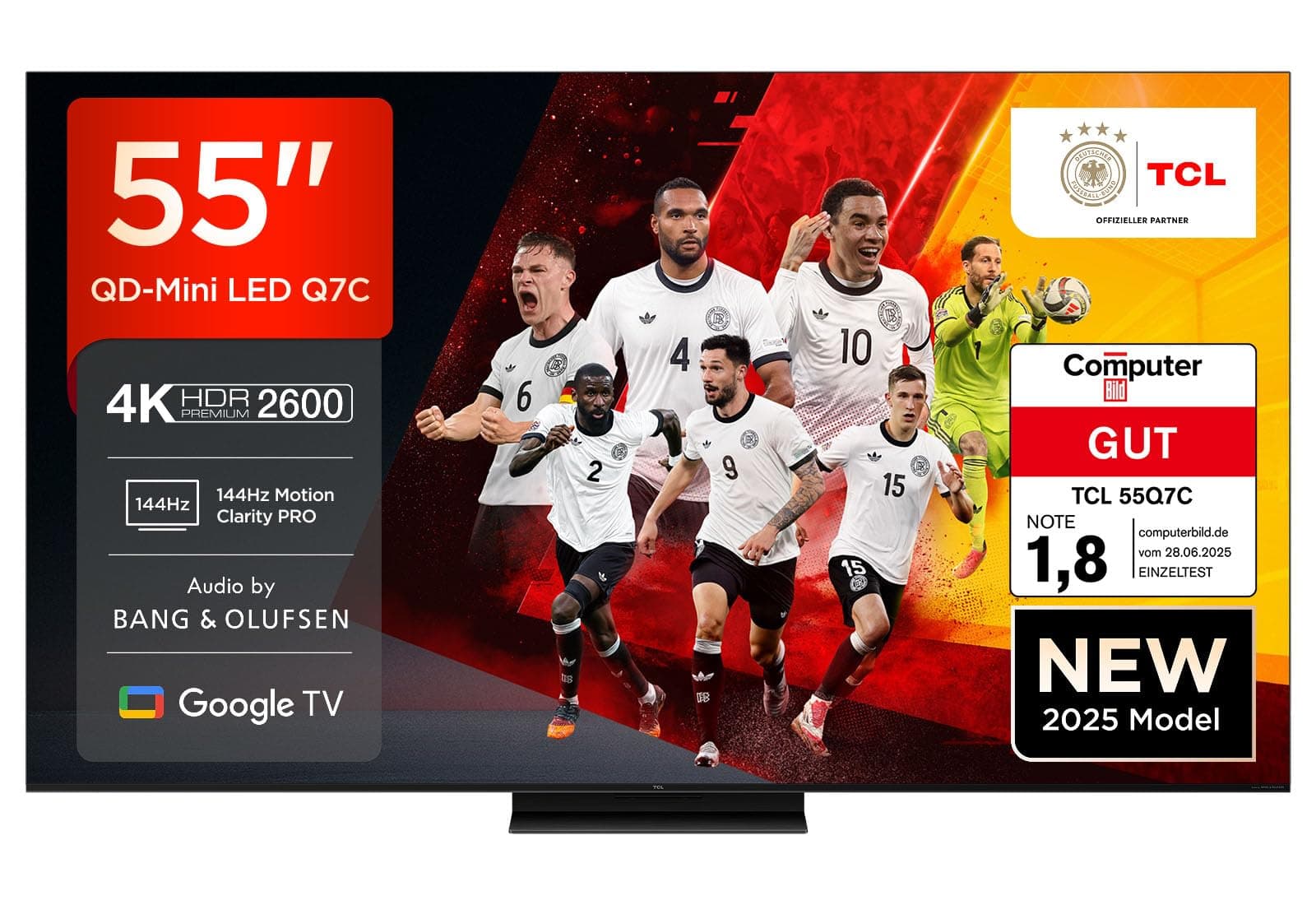 🌟 Angebot des Tages! TCL 55Q7C QLED Mini LED Fernseher, 55 Zoll, 4K HDR Premium 📺