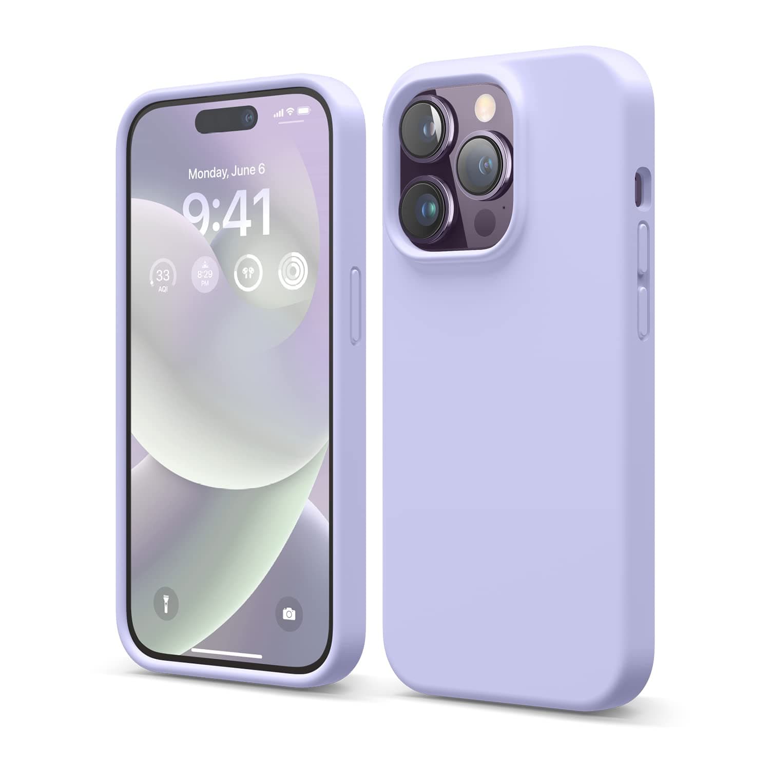 elago Liquid Silicone Case Kompatibel mit iPhone 14 Pro Hülle (6.1") 💜 - Stoßfeste Handyhülle