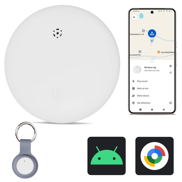 Reyke GPS Tracker Android & Air Smart Tag - Schlüsselfinder, IP66 Wasserdicht 🌊
