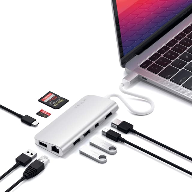 🌟 SATECHI USB-C Multimedia Adapter, 4K HDMI, Mini DP, USB-C, Gigabit Ethernet, USB 3.0 🚀