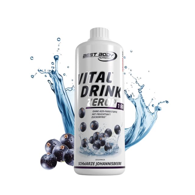 Angebot: Best Body Nutrition Vital Drink ZEROP® - schwarze Johannisbeere