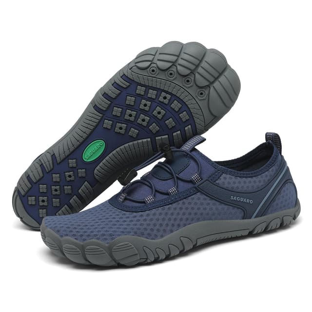 🌊👣 SAGUARO Unisex Barfuß Badeschuhe | Rutschfeste Wasserschuhe mit Drainagelöcher
