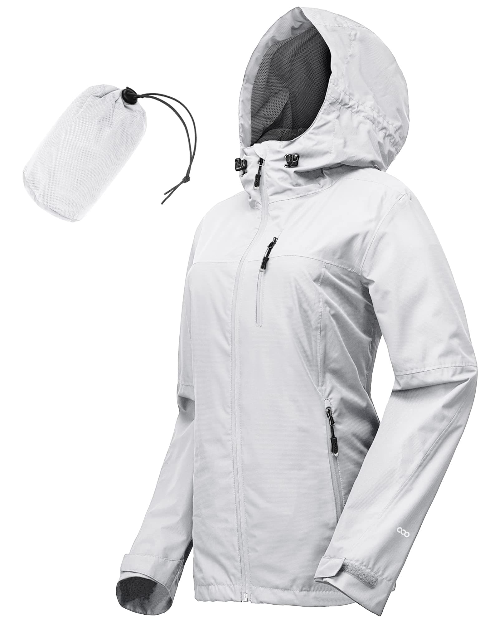 🧥 33,000ft Regenjacke Damen Wasserdicht 🌧️ Atmungsaktiv 🌬️ Leichte Jacke mit Kapuze 🧳