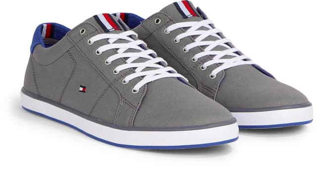 Tommy Hilfiger Herren Vulcanized Sneaker Schuhe 42 EU Grau Steel Grey 🌟👟