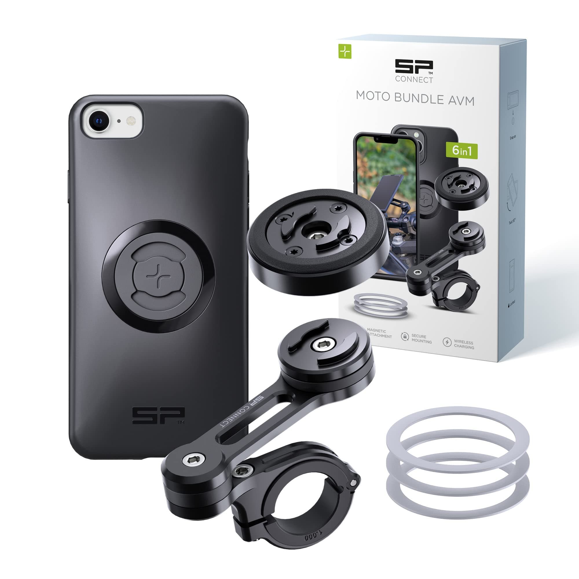 SP CONNECT Moto Bundle mit Anti Vibration Module 🚲 | SPC+ | iPhone SE/8/7/6S/6 Halterung