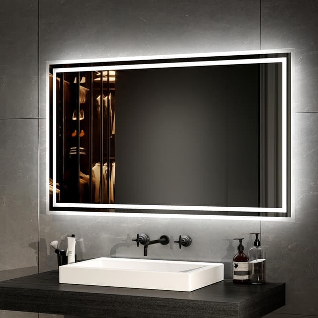 EMKE LED Badspiegel 100x60cm mit Beleuchtung ✨