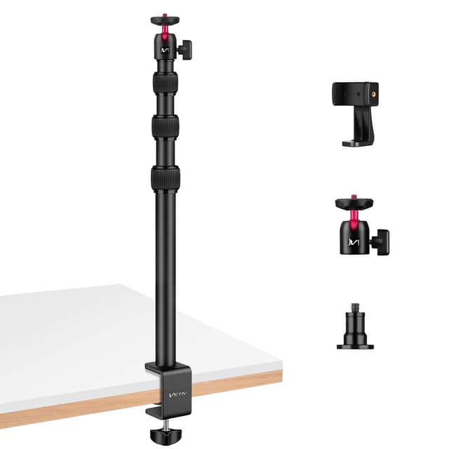 Multifunktionales Kamera Tischstativ 📷 - 37cm-105cm - Mit Handyhalterung