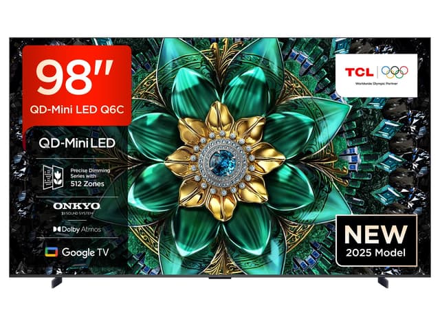 TCL 98Q6C 98 Zoll QD-Mini LED Fernseher, 4K HDR Premium 1000nits, Smart TV 📺