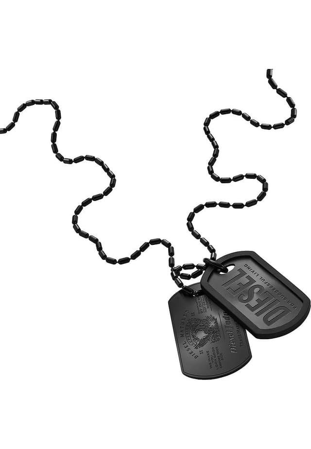 Angebot: Diesel Herrenkette Font Dog Tag Edelstahl ⛓️🖤