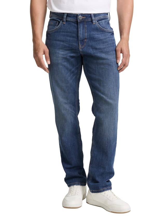 👖 TOM TAILOR Herren Marvin Straight Jeans 33W / 32L 10119 - Used Mid Stone Blue Denim - Angebot!