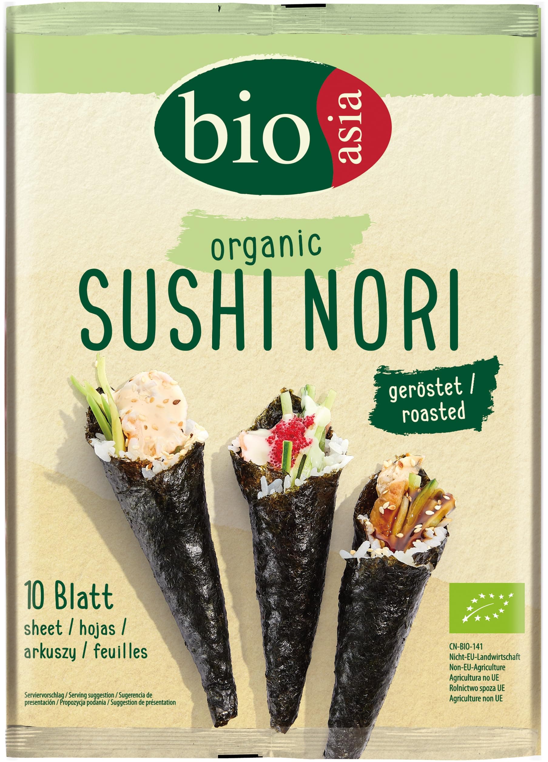 Angebot: Bioasia Bio Nori Blätter 🍣🌿 - Gerösteter Bio Seetang für Sushi