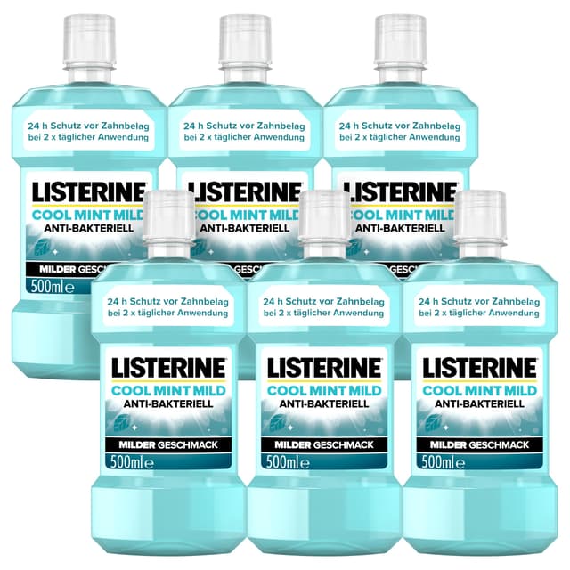 Angebot: LISTERINE Cool Mint Mild (6 x 500 ml) 😁🌿