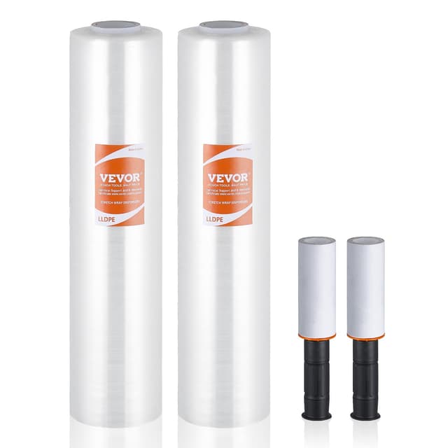 VEVOR Stretchfolie, 381 mm x 305 m, 2er-Set, 60 Gauge Industriestärke 📦