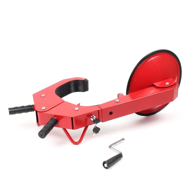 🔒🚗 Wiltec Radkralle 300 x 145 x 630 mm | Diebstahlsicherung für Felgen 10-18 Zoll