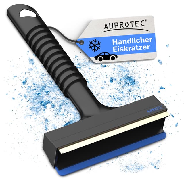 🚗❄️ AUPROTEC Eiskratzer Messing - A 13 - Eisschaber mit Gummilippe & Messingklinge