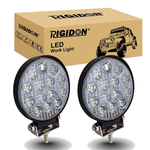 RIGIDON 2 Pcs Auto rund scheinwerfer, 4 Zoll 10cm 42W Spot Strahler 🚗