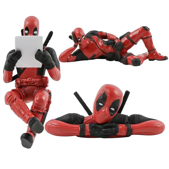 🔥 Deal! LAINIKE 3 Stück Deadpool Auto-Dekoration, Lustige Anime-Figur Zubehör