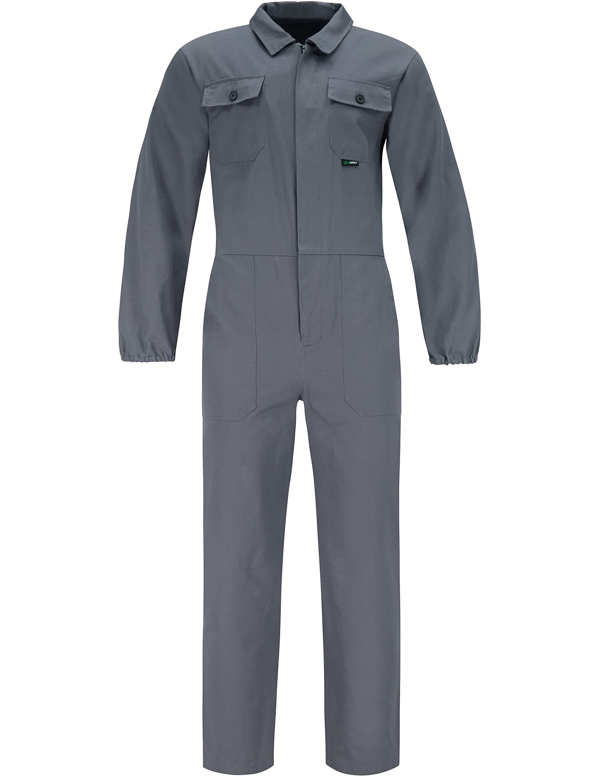 BWOLF ANAX Arbeitsoverall Herren Overall Herren Arbeitskleidung 100% Baumwolle Arbeitsoveralls XL Grau 🔧👨‍🔧