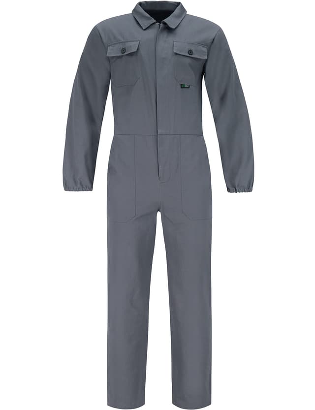 BWOLF ANAX Arbeitsoverall Herren Overall Herren Arbeitskleidung 100% Baumwolle Arbeitsoveralls XL Grau 🔧👨‍🔧