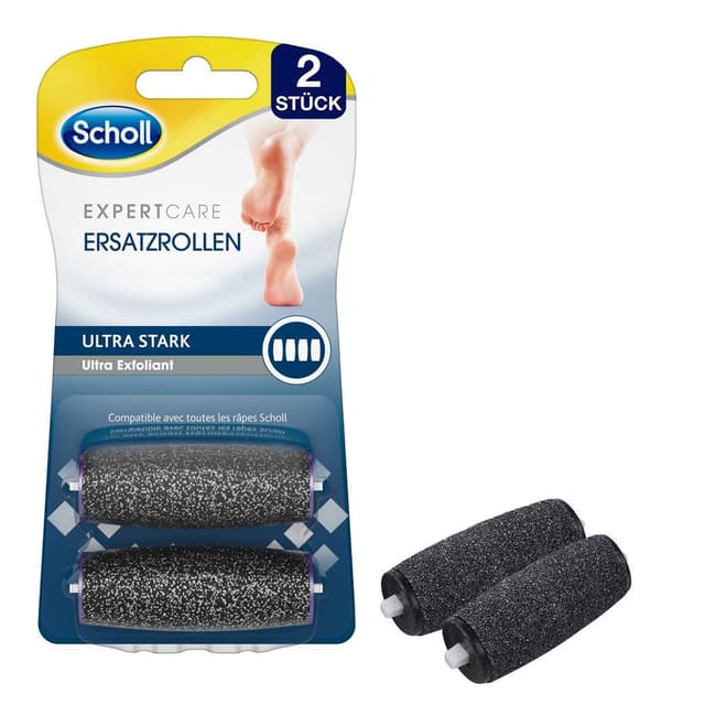 🌟 Scholl Expert care Wet & Dry Ersatzrollen Ultra Stark - Nachfüller für elektrische Hornhautentferner