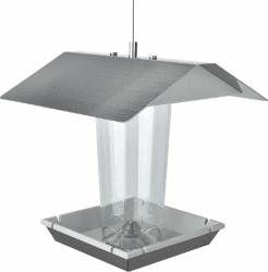 🐦🏡 Super Deal: MeLiTec Vogelfutterhaus VH07 Edelstahl, hängend eckig 🏡🐦 Angebot bei HelloDeals