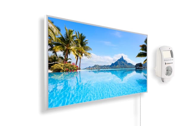 Könighaus Infrarotheizung mit Bild - 800 Watt + Smart Thermostat & Könighaus APP - Energiesparende Infrarot Wandheizung mit Bildmotiv