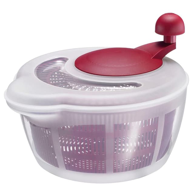 🥗🔄 Westmark Salatschleuder, 5 Liter, Kunststoff, BPA-frei, Rot