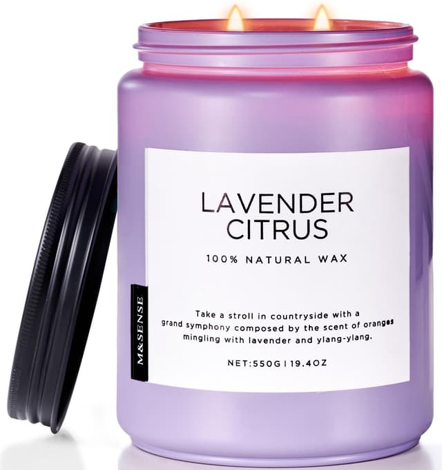 M&SENSE Duftkerzen Lavendel Zitrus 🕯️🌿
