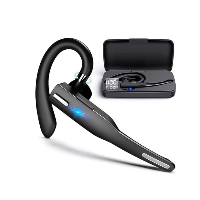 NK Wireless Bluetooth Headset 5.0 + 450 mAh Ladekoffer 🎧🔋 - Freisprech-Headset, Mikrofon, Clear Voice Pickup Technology