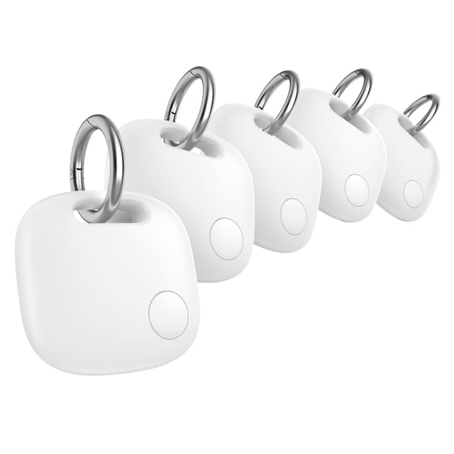 🔍📱 Dekala Smart Tag Tracker für Apple „Wo ist?“ App - 5er-Pack Weiß