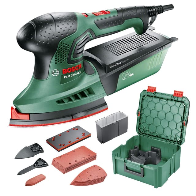 🔥 Top-Angebot! Bosch Multischleifer PSM 200 AES + SystemBox & Zubehör 🔥