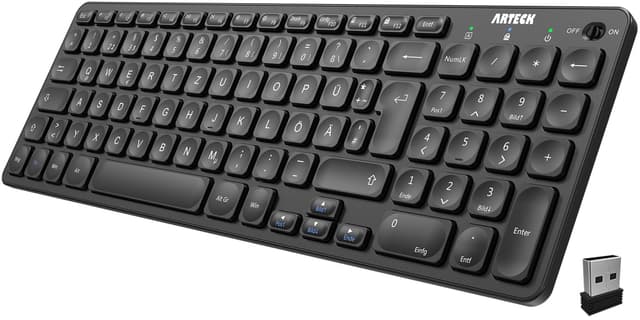 Angebot: Arteck Kabellose Tastatur mit Deutschem QWERTZ Layout 🌟