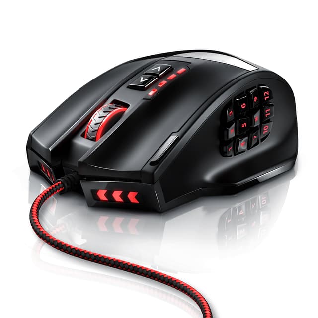 Titanwolf Gauntlet Wired Gaming Mouse - 16400 DPI USB Laser Maus für Gamer 🎮