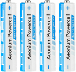 📞🔋 PEARL Telefon Akku: 4er-Set Hybrid-Akkus Aeonium Powercell Typ AAA Micro Angebot bei HelloDeals