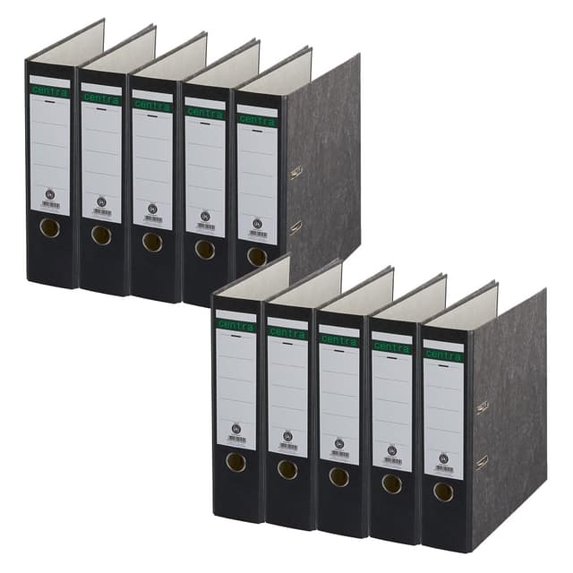 Centra Standard-Ordner, Wolkenmarmor, 10er Pack 📁🖤
