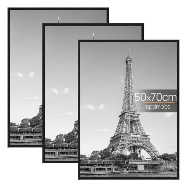 🖼️🖼️🖼️ Tolles Angebot! 3er-Pack Bilderrahmen 50x70cm Schwarz