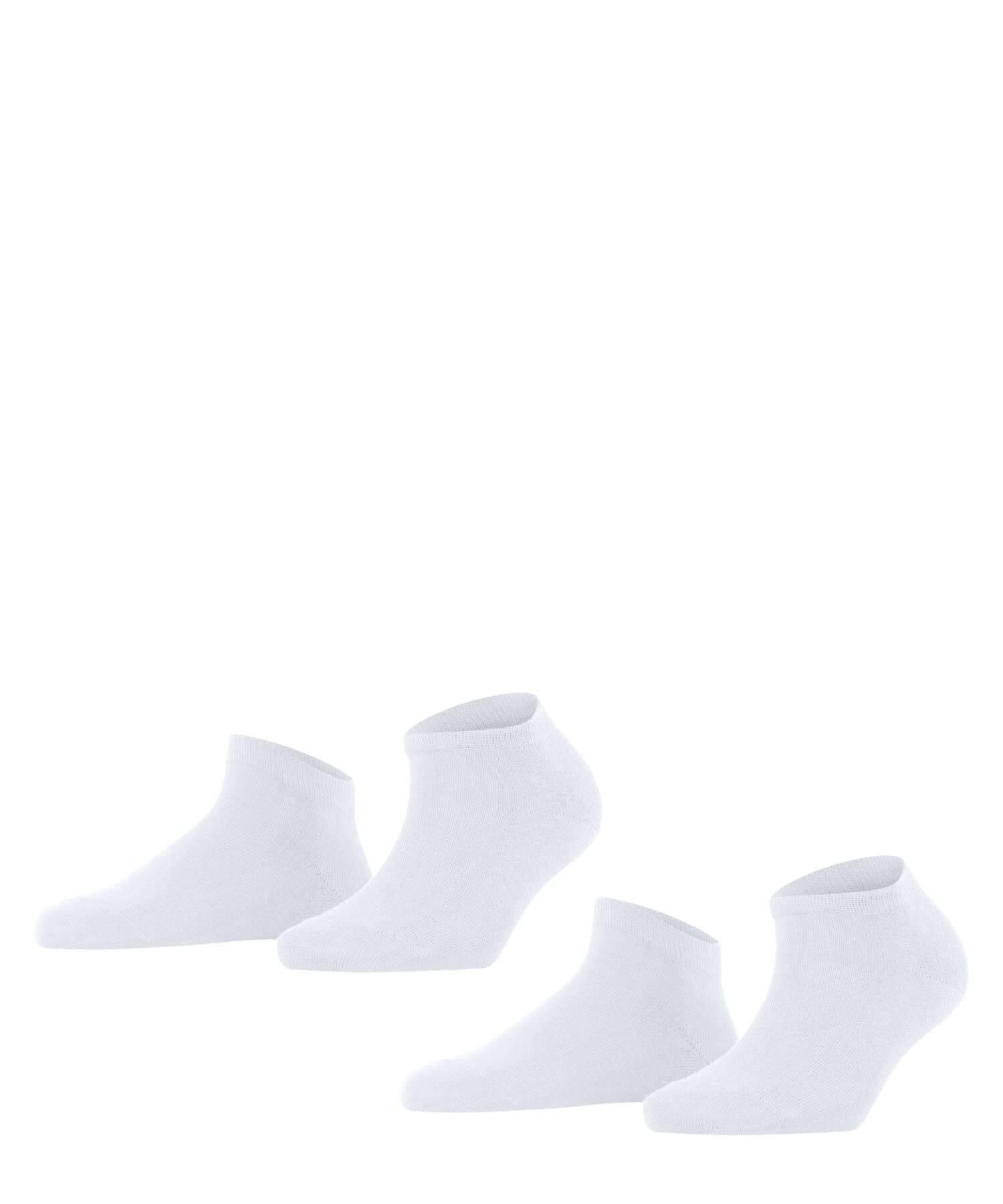 🧦🌟 FALKE Damen Happy 2-Pack Sneakersocken 35-38 Weiß White 2000 | 2 Paar | Angebot!