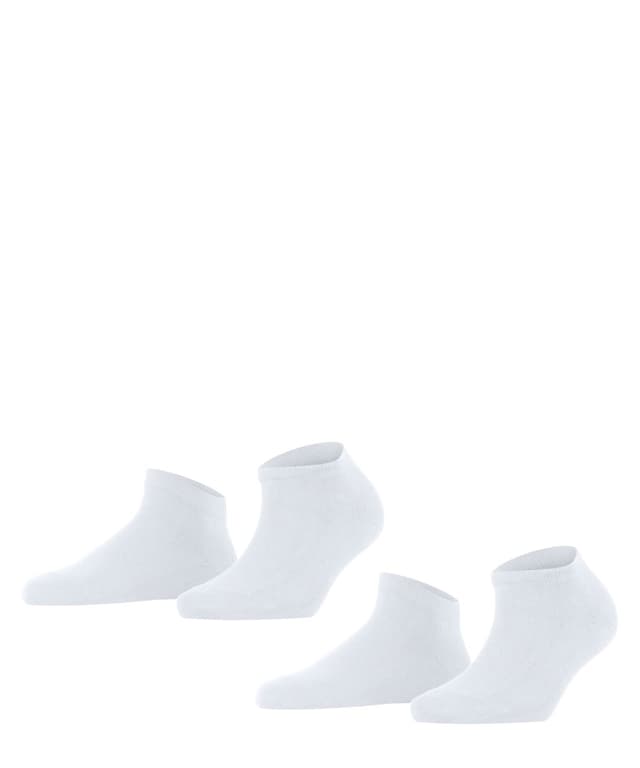 🧦🌟 FALKE Damen Happy 2-Pack Sneakersocken 35-38 Weiß White 2000 | 2 Paar | Angebot!