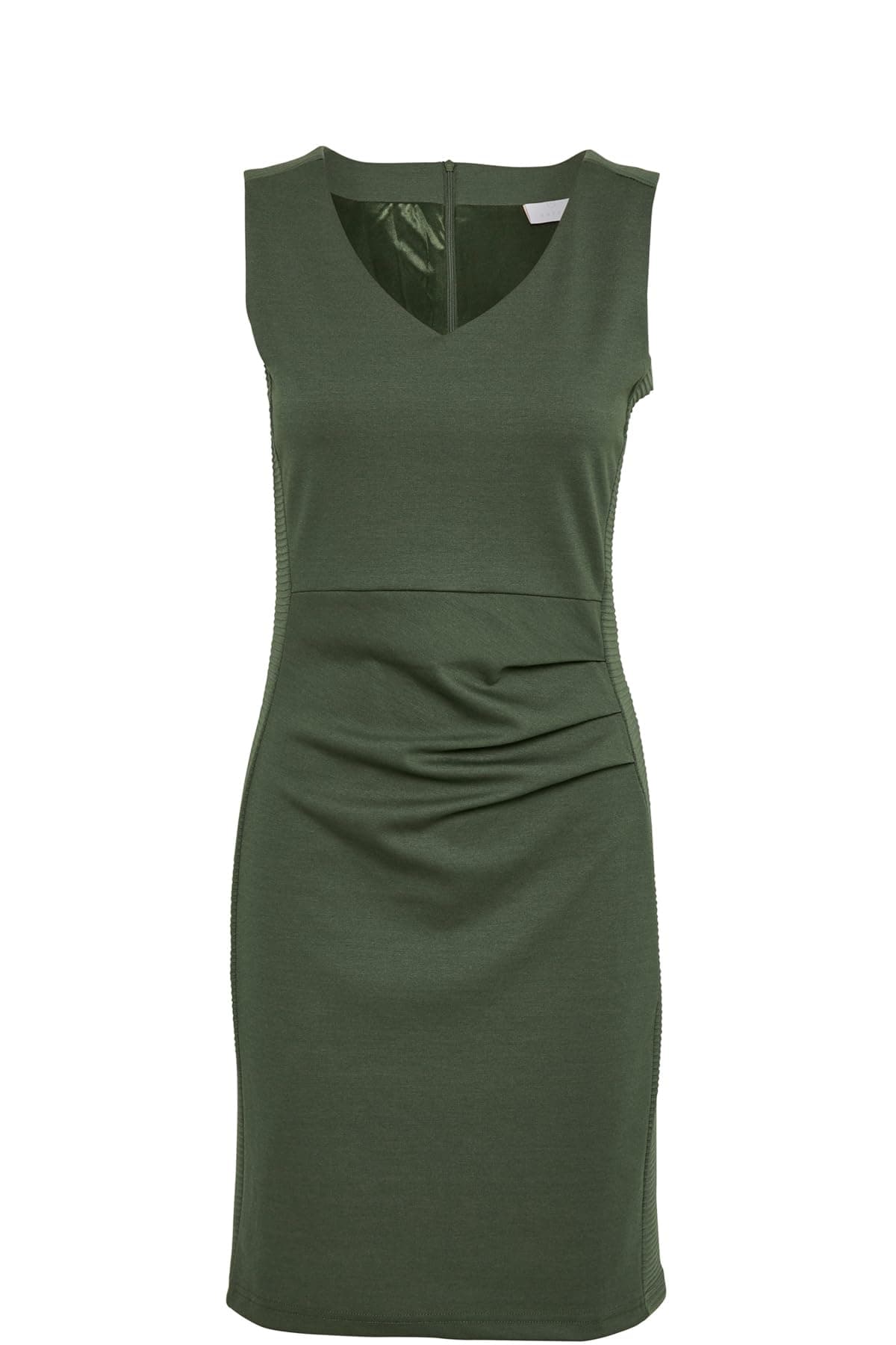 👗 KAFFE Kleid Sara Damen Cocktailkleid Ärmellos Elegant Knielang Sommerkleid XXL Old Green 🌿