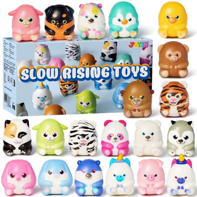 🎉 JOYIN 20 Stück Squishies Spielzeug 🦄🐶🐰 Super Wert für Kinder 🎁